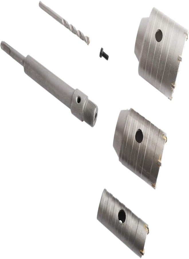 uptodateproducts مجموعة مثقاب ثقب الجدران من Uptodateproducts، مقاسات 65 مم، 50 مم، 30 مم، بساق SDS Plus، مناسبة للطوب والخرسانة والأسمنت والحجر، بطول 300 مم. - Image 5